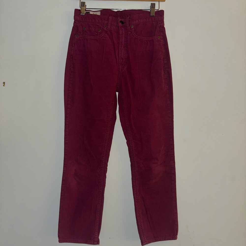 GAP Maroon Corduroy Women's Jeans